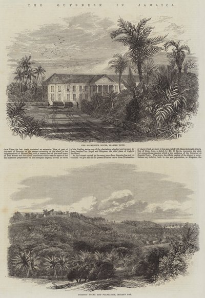 De Uitbraak in Jamaica door Edmund Morison Wimperis